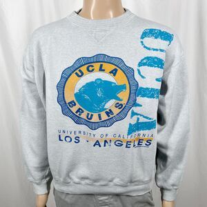 Vintage 90s Ultimate Sportswear Mens Large Gray UCLA Bruins Crew Neck Sweatshirt